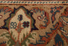 7x10 Ivory and Camel Turkish Traditional Rug