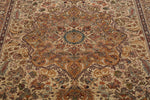 7x10 Ivory and Camel Turkish Traditional Rug