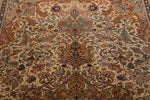 7x10 Ivory and Camel Turkish Traditional Rug