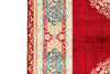 3x10 Red and Blue Turkish Silk Runner