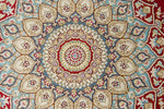 3x20 Red and Blue Turkish Silk Runner