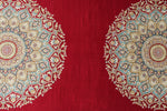 3x20 Red and Blue Turkish Silk Runner