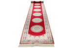 3x20 Red and Blue Turkish Silk Runner