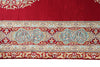 3x20 Red and Blue Turkish Silk Runner