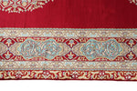 3x20 Red and Blue Turkish Silk Runner