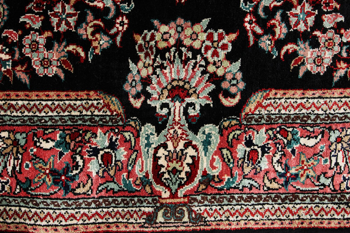 2x7 Black and Pink Turkish Traditional Runner