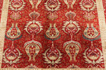 5x7 Red and Red Turkish Anatolian Rug