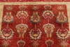 5x7 Red and Red Turkish Anatolian Rug