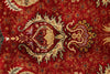 5x7 Red and Red Turkish Anatolian Rug