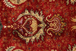 5x7 Red and Red Turkish Anatolian Rug