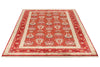 5x7 Red and Red Turkish Anatolian Rug