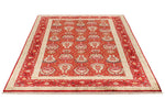 5x7 Red and Red Turkish Anatolian Rug