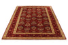 5x7 Red and Red Turkish Anatolian Rug