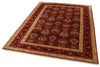 5x7 Red and Red Turkish Anatolian Rug