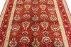 5x7 Red and Red Turkish Anatolian Rug