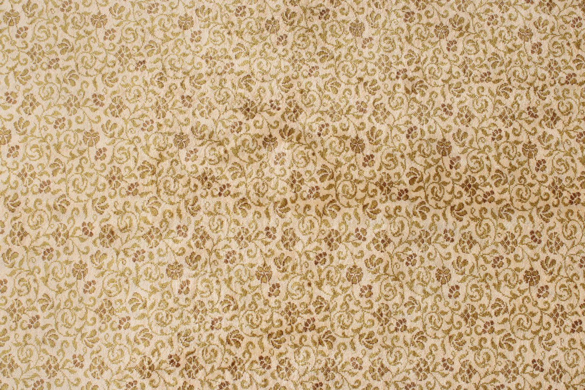 4x7 Ivory and Brown Turkish Anatolian Rug