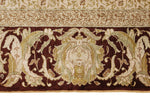 4x7 Ivory and Brown Turkish Anatolian Rug