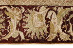 4x7 Ivory and Brown Turkish Anatolian Rug