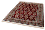 5x6 Red and Light Blue Turkish Anatolian Rug