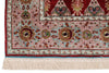 5x6 Red and Light Blue Turkish Anatolian Rug