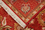 4x6 Red Turkish Silk Rug