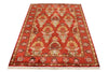 4x6 Red Turkish Silk Rug