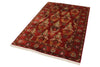 4x6 Red Turkish Silk Rug