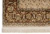 5x6 Ivory and Brown Turkish Anatolian Rug