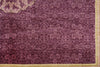 4x7 Purple and Purple Turkish Anatolian Rug