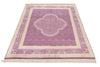 4x7 Purple and Purple Turkish Anatolian Rug