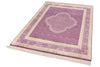 4x7 Purple and Purple Turkish Anatolian Rug