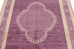 4x7 Purple and Purple Turkish Anatolian Rug