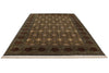 7x10 Black and Gold Turkish Anatolian Runner