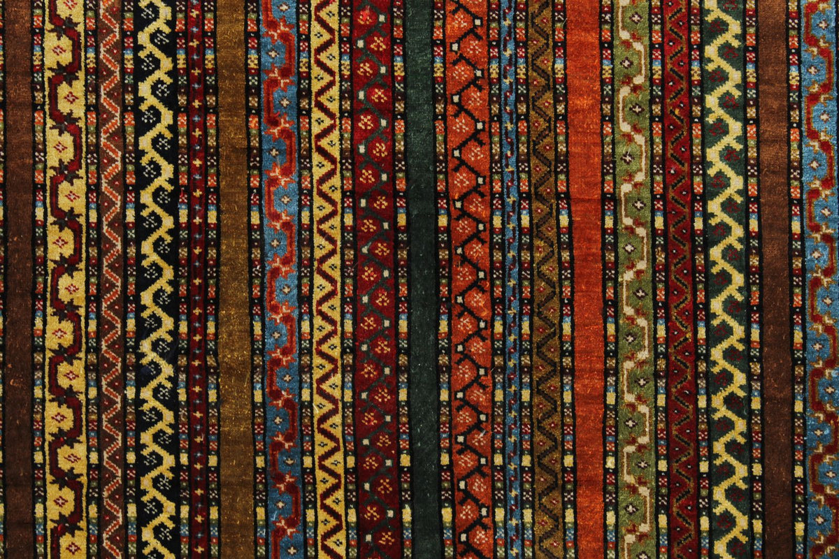 5x6 Multicolor Turkish Tribal Rug