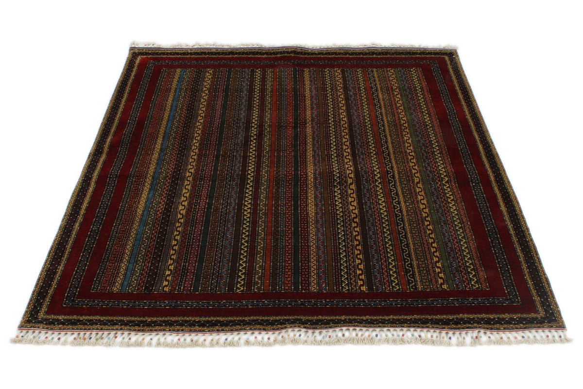 5x6 Multicolor Turkish Tribal Rug
