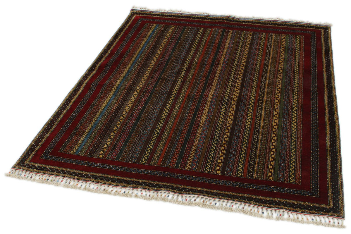 5x6 Multicolor Turkish Tribal Rug