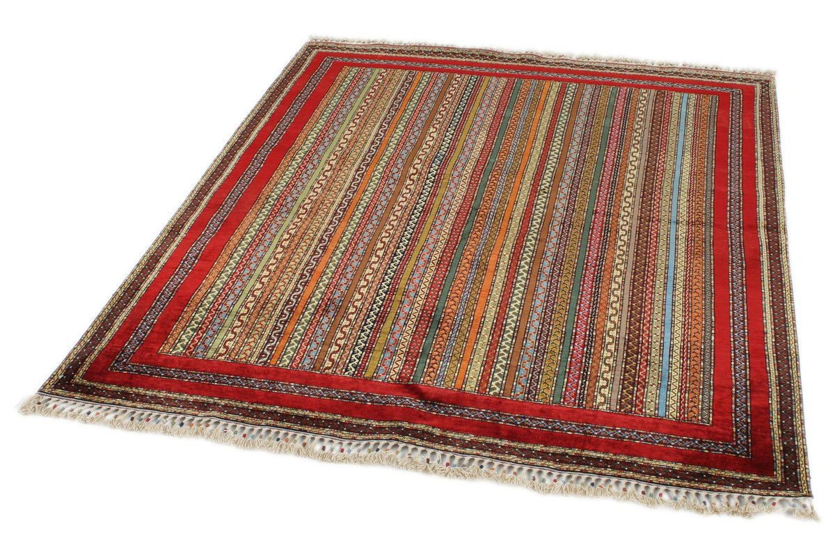 5x6 Multicolor Turkish Tribal Rug