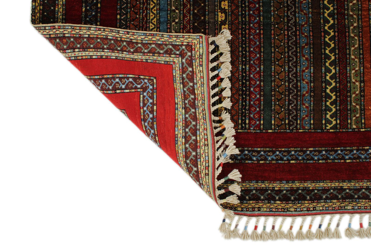 5x6 Multicolor Turkish Tribal Rug