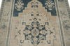 6x9 Ivory and Light Blue Anatolian Turkish Tribal Rug