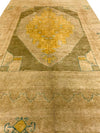 5x9 Gold and Ivory Turkish Tribal Rug