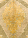 5x9 Gold and Ivory Turkish Tribal Rug