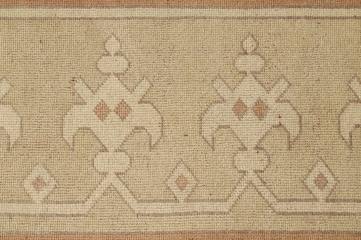 7x11 Blue and Beige Turkish Tribal Rug