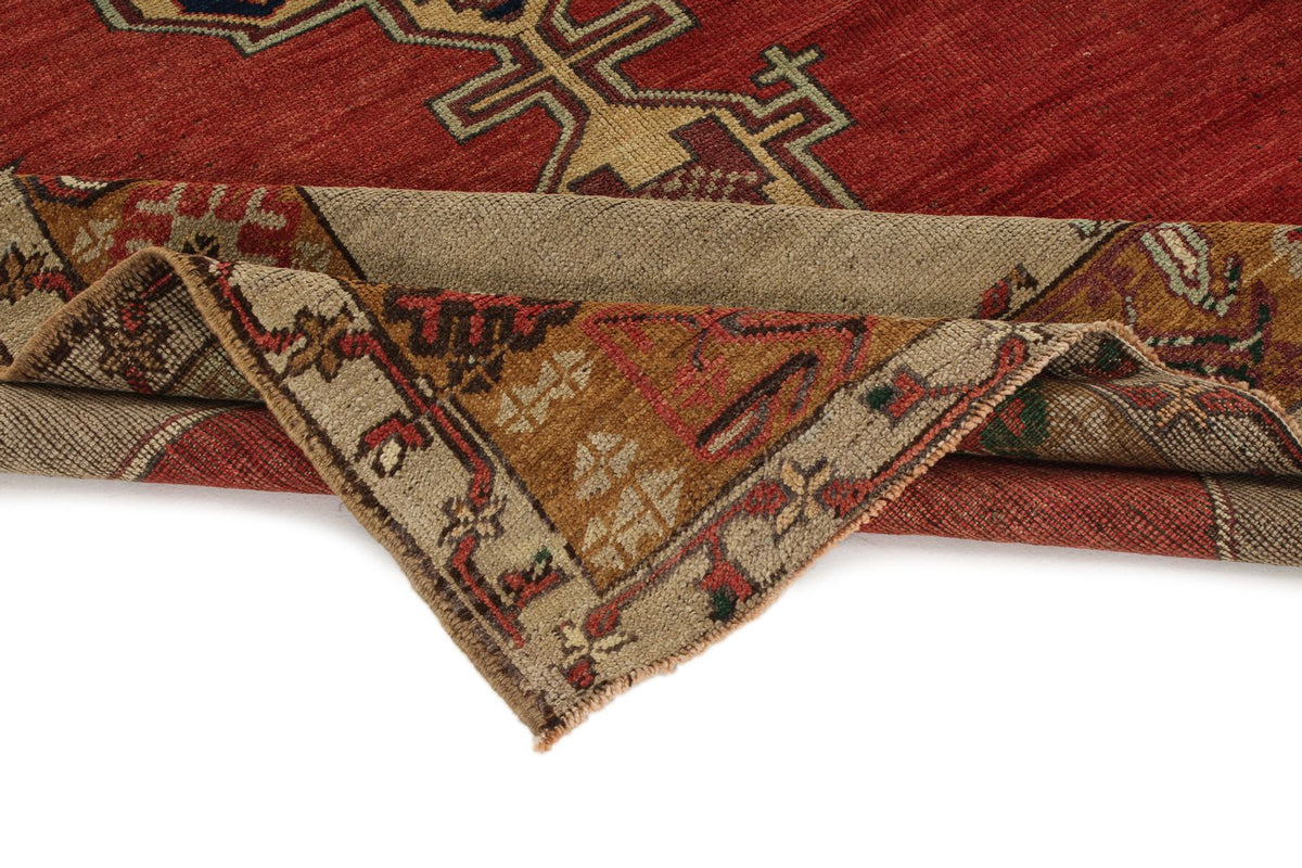 6x10 Red and Gray Turkish Tribal Rug
