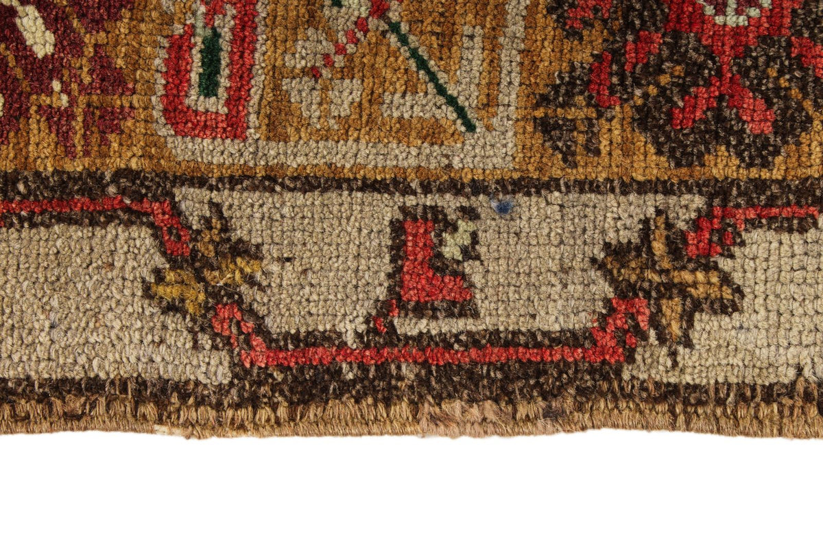 6x10 Red and Gray Turkish Tribal Rug