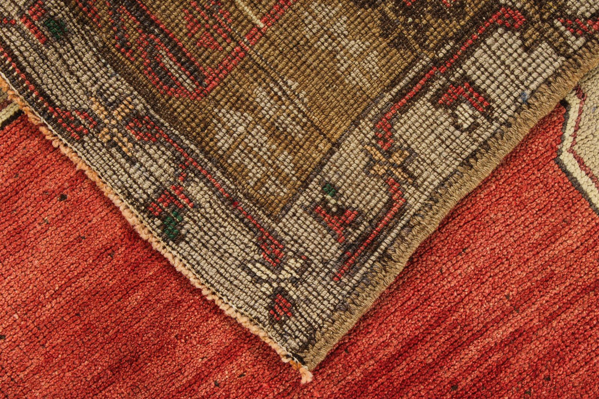 6x10 Red and Gray Turkish Tribal Rug