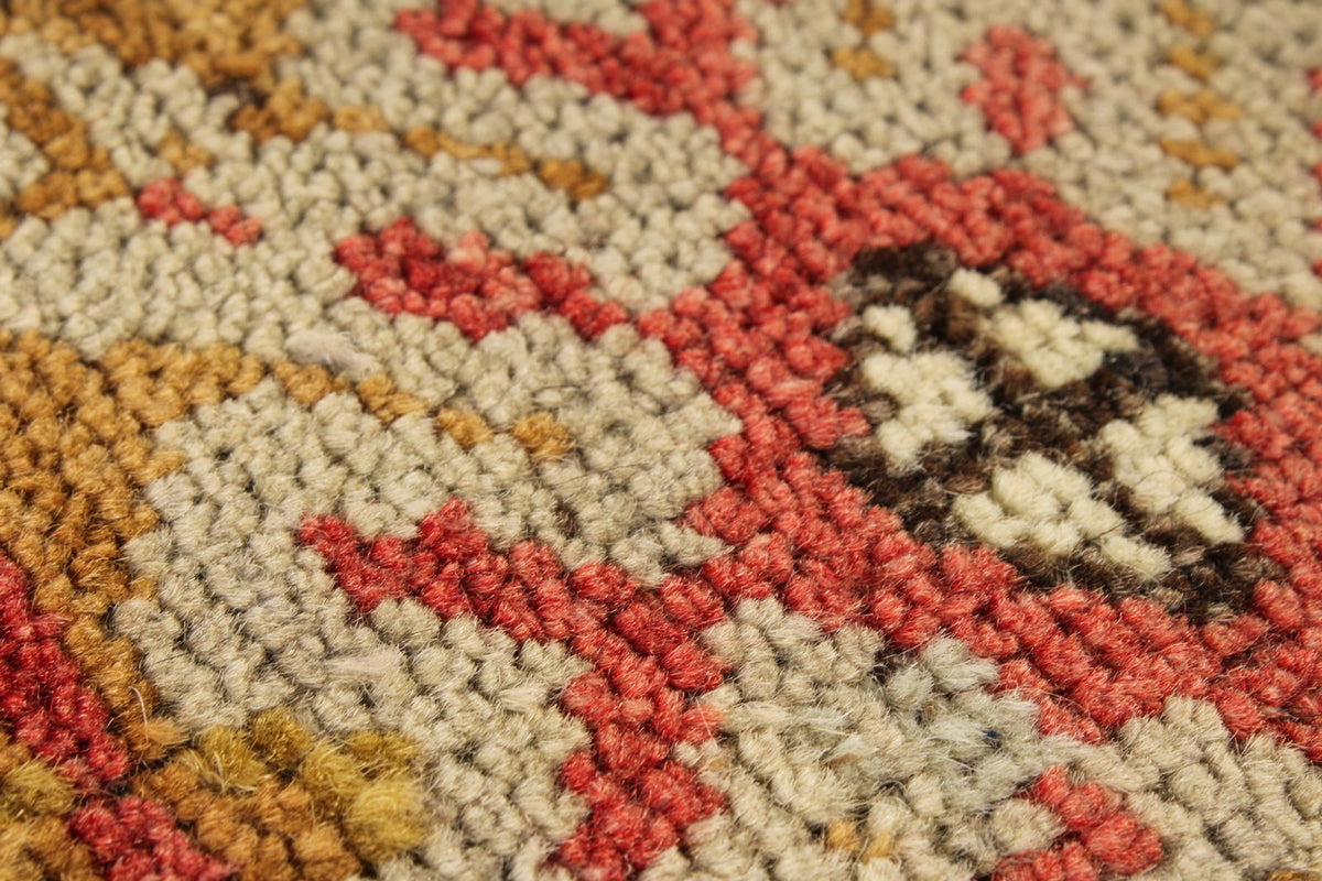 6x10 Red and Gray Turkish Tribal Rug