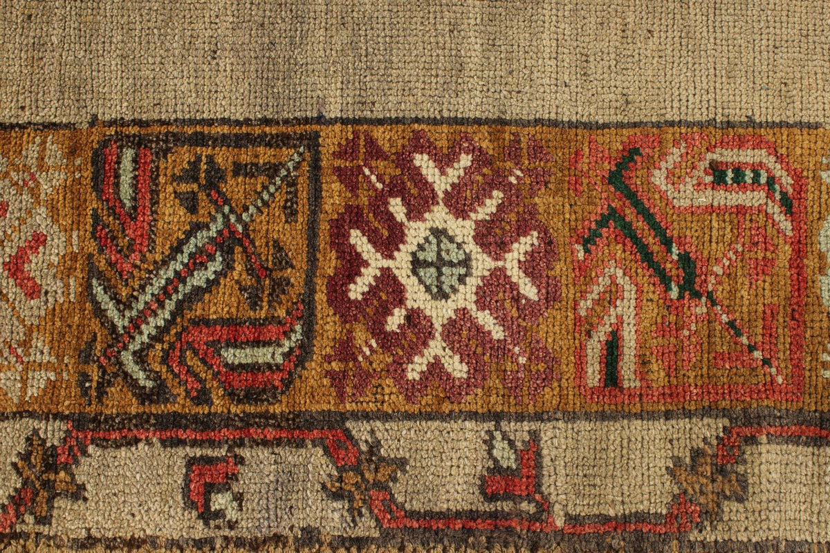6x10 Red and Gray Turkish Tribal Rug