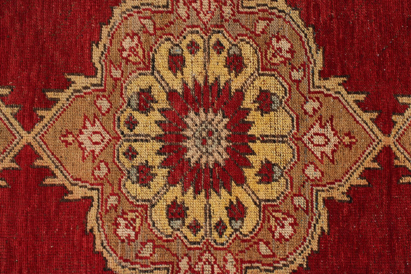 3x11 Red and Gold Turkish Tribal Runner