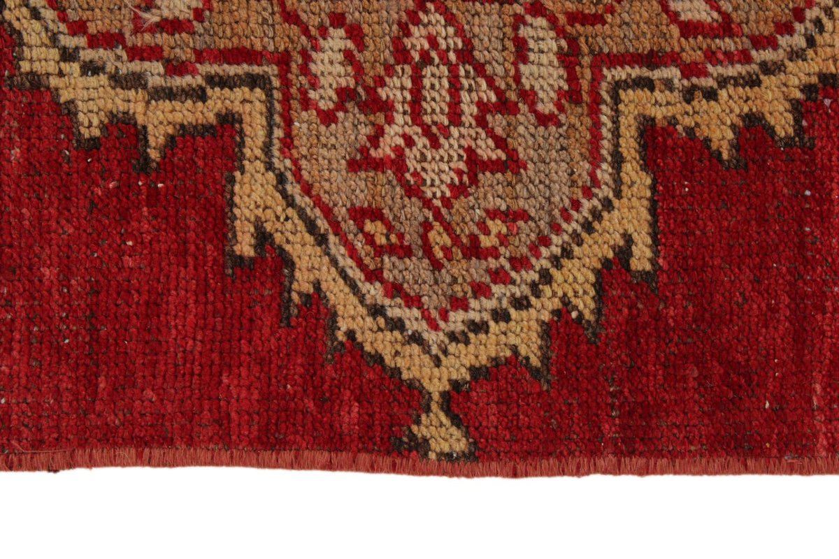 3x11 Red and Gold Turkish Tribal Runner
