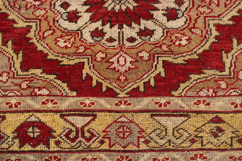 3x11 Red and Gold Turkish Tribal Runner